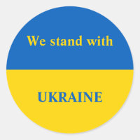 Ukraine support yellow blue flag