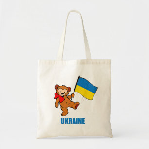 Ukraine Teddy Bear Tote Bag