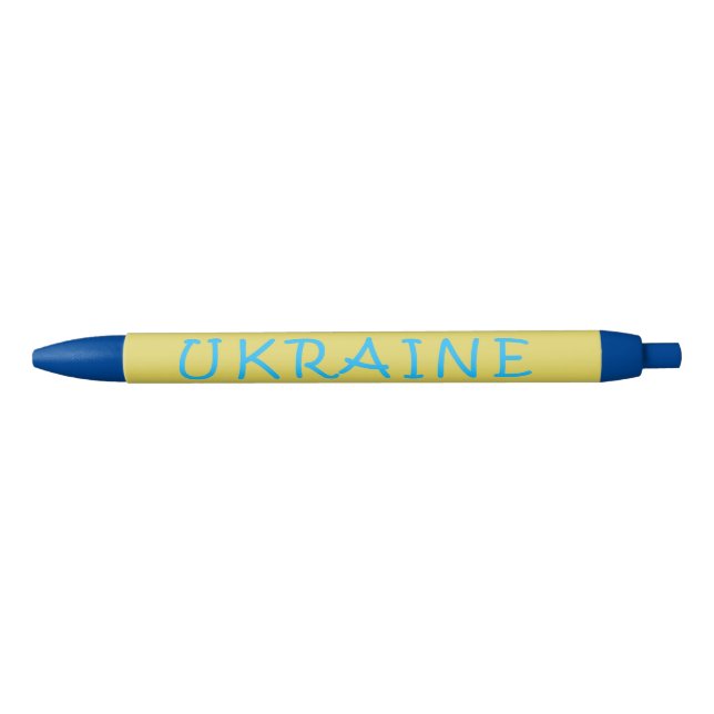 Ukraine text  black ink pen (Front)