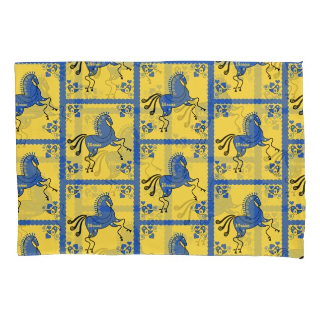 Ukraine Traditional Slavic Folk Art   Pillowcase (Front-Left)