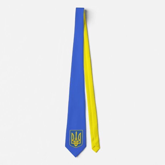 Ukraine Trident Flag Tie (Front)