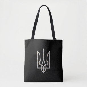 Ukraine Trident Gerfalcon Crest marble gold Tote Bag