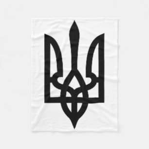 Ukraine Trident Symbol  Fleece Blanket
