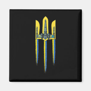 Ukraine Trident Tryzub Symbol Crest Ukrainian Logo Magnet