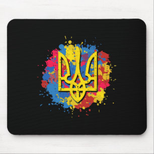 Ukraine Trident Tryzub Ukrainian Men Women Kids Mouse Pad