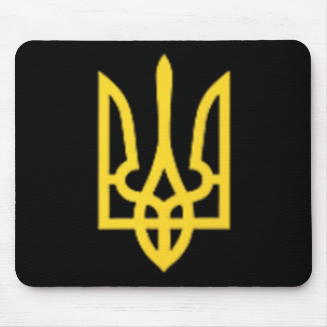 Ukraine Trident - Ukrainian Tryzub Symbol  Mouse Pad (Front)
