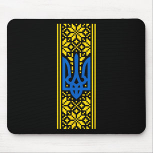 Ukraine Trident Vyshyvanka Costume President Zelen Mouse Pad