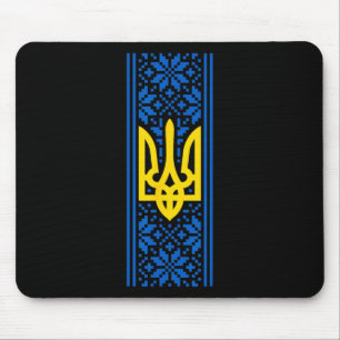 Ukraine Trident Vyshyvanka Costume President Zelen Mouse Pad