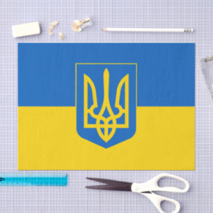 Ukraine, Tryzub, Ukrainian Flag tissue paper