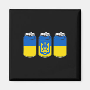 Ukraine Ukraina Flag Pivo Ussr Ukrainian Beer Can Magnet