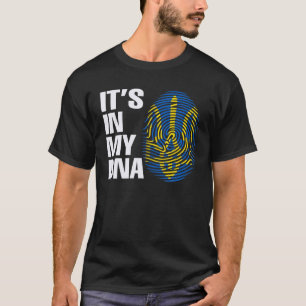 Ukraine Ukrainian Flag Coat Arms Ukraine DNA T-Shirt