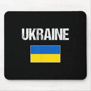 Ukraine Ukrainian Flag For Men Women Youth Kids Mouse Pad