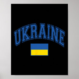 Ukraine Ukrainian Flag Graphic  Poster