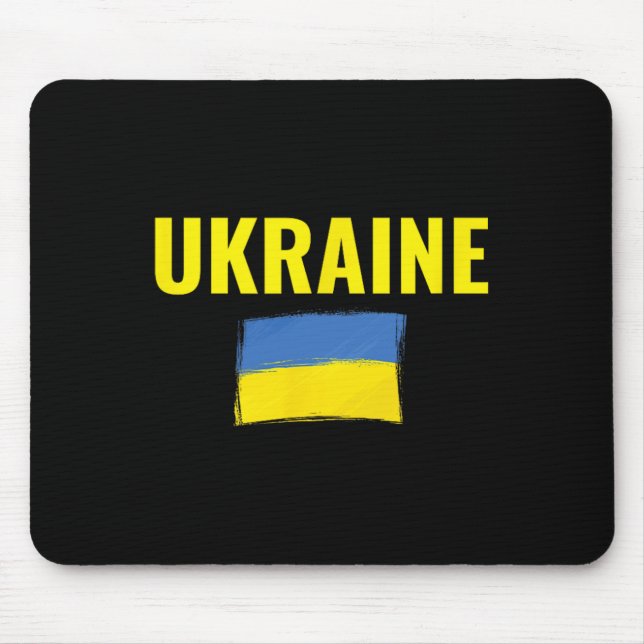 Ukraine Ukrainian Flag Ukrainians  Mouse Pad (Front)