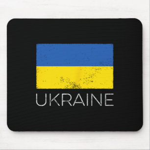 Ukraine Ukrainian Flag Vintage Ukraine Mini Flag Mouse Pad