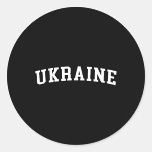 Ukraine Ukrainian Flag Zelensky Tryzub Military Em Classic Round Sticker