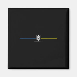 Ukraine Ukrainian Flag Zelensky Tryzub Military Magnet