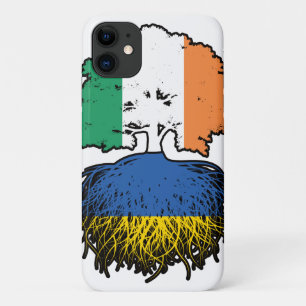 Ukraine Ukrainian Irish Ireland Tree Roots Flag Case-Mate iPhone Case