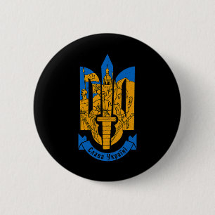Ukraine Ukrainian Kiev Trysub Eastern Europe 2 6 Cm Round Badge