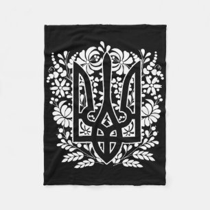 Ukraine Ukrainian Kiew Trysub Flag 13  Fleece Blanket