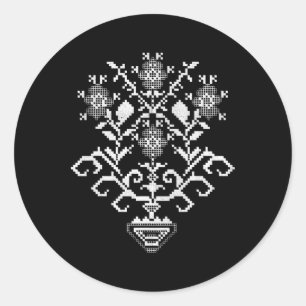 Ukraine Ukrainian Kiew Trysub Flag 6 Classic Round Sticker