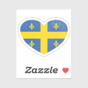 Ukraine Ukrainian Quebec Quebecois Heart Love Flag