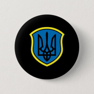 Ukraine Ukrainians Ukrainian Kiev Trysub Flag 15  6 Cm Round Badge