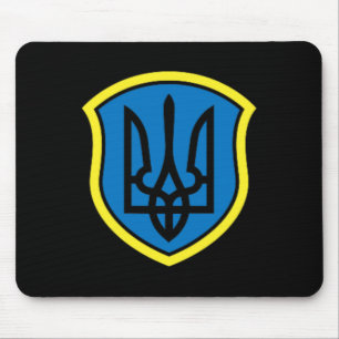 Ukraine Ukrainians Ukrainian Kiev Trysub Flag 15  Mouse Pad