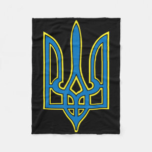 Ukraine Ukrainians Ukrainian Kiev Trysub Flag 1 Fleece Blanket
