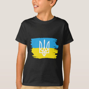 Ukraine Ukrainians Ukrainian Kiev Trysub Flag 3  T-Shirt