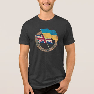 Ukraine-United Kingdom Friendship Emblem Tri-Blend Shirt