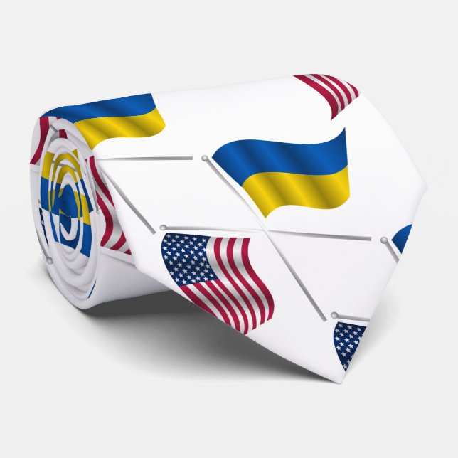 UKRAINE USA   TIE (Rolled)