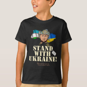 Ukraine Uzbekistan Volodymyr Zelenskyy Stand With  T-Shirt