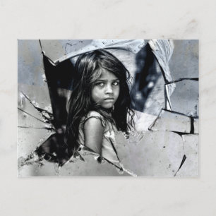 Ukraine War on Children Postcard
