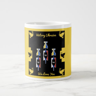Ukraine war victory card large coffee mug
