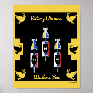 Ukraine war victory poster