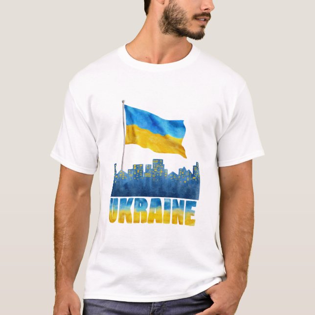 UKRAiNE WE STAND BY YOU T-Shirt (Front)