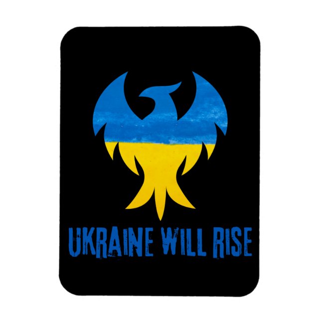 Ukraine Will Rise Phoenix  Magnet (Vertical)