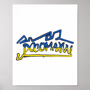 Ukraine Wolverines War National Stand Tag Support  Poster