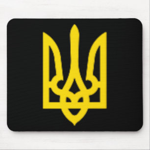Ukraine Zelensky Ukrainian Trident Coat Of Arms Ze Mouse Pad