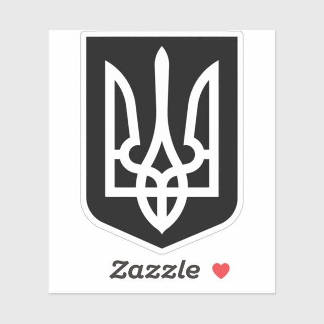 Ukraine's Tryzub Contemporary Graphic Emblem (Sheet)