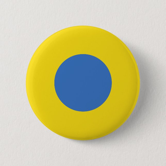 Ukrainian Air Force Roundel 6 Cm Round Badge (Front)