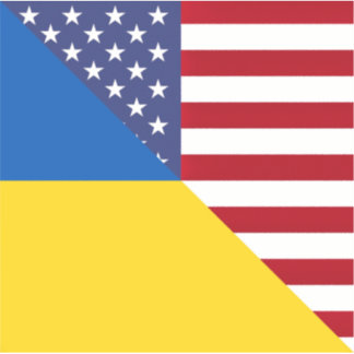 Ukrainian American Flag | Half Ukraine USA