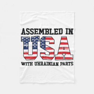 Ukrainian American Patriot Usa Grown Ukraine Us Fl Fleece Blanket