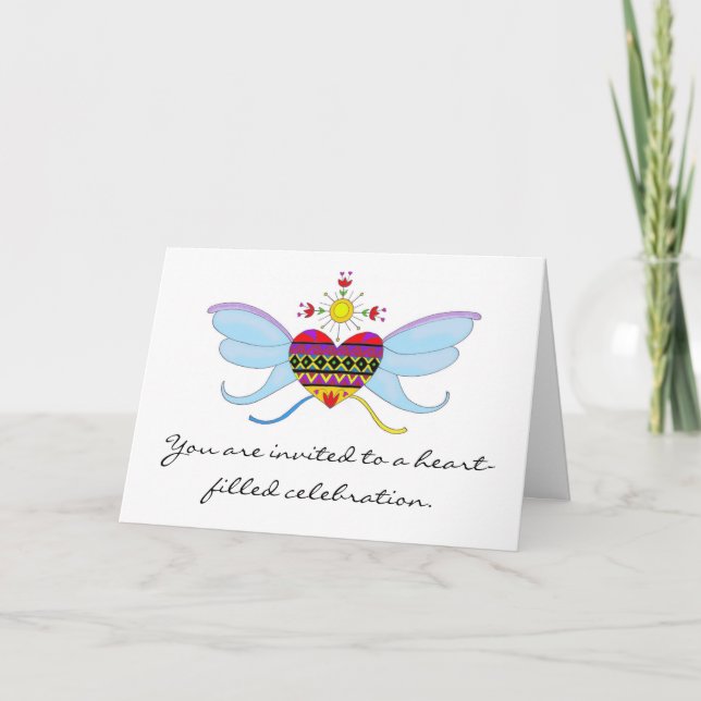 Ukrainian at Heart Wedding Invitation (Front)