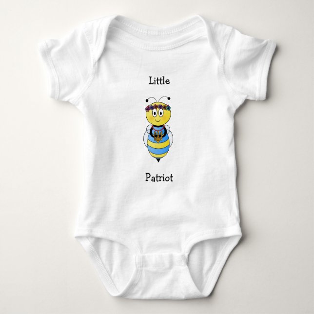 Ukrainian Bee Series Baby Bodysuit (Front)