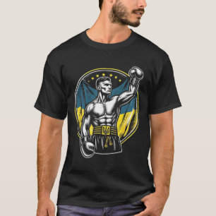Ukrainian Boxer Patriotic Boxing Fighter Ukraine F T-Shirt