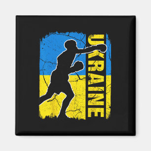 Ukrainian Boxing Team Ukraine Flag Boxing Gloves Magnet