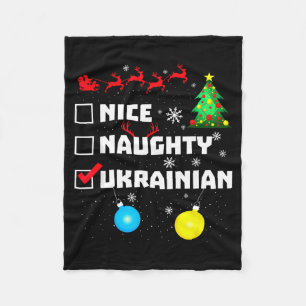 Ukrainian Christmas  Fleece Blanket