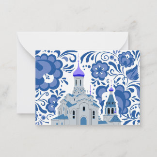 Ukrainian Churches of Kiev Blue Card